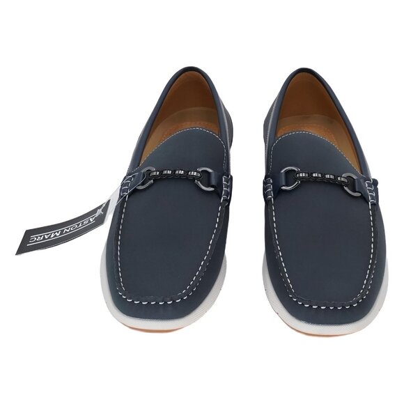 Aston Marc Crosby Men\'s Bit Loafers Navy US 10.5M EU 44